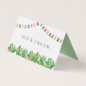 Carte De Visite Symbole du Fiesta Taco Bar Party (Dos)