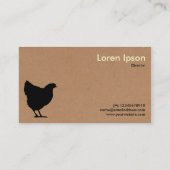 Carte De Visite Symbole du Hen noir - Carton (Dos)