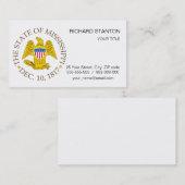 Carte De Visite Symbole du Mississippi (Devant / Derrière)