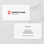 Carte De Visite Symbole du repère de broche (Devant / Derrière)