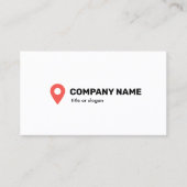 Carte De Visite Symbole du repère de broche (Devant)