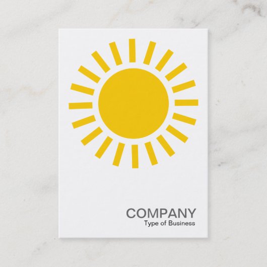 Carte De Visite Symbole du soleil - orange (Devant)