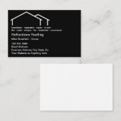 Carte De Visite Symbole du toit de la maison (Devant / Derrière)