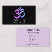 Carte De Visite Symbole élégant tellement moderne de l'OM (Devant / Derrière)