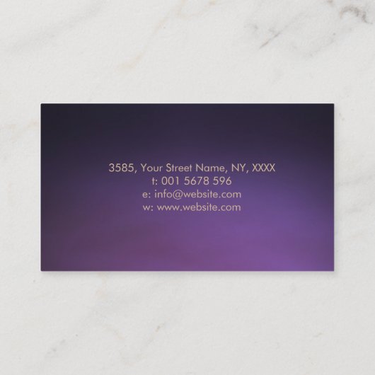 Carte De Visite Symbole et mains curatifs de Reiki dans Lotus (Dos)