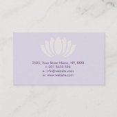 Carte De Visite Symbole et mains curatifs fluorine et or de Reiki (Dos)