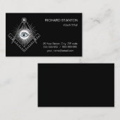 Carte De Visite Symbole franc-maçonnerie (Devant / Derrière)
