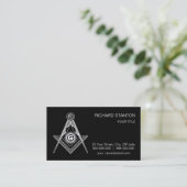 Carte De Visite Symbole franc-maçonnerie (Debout devant)