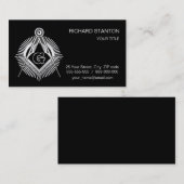Carte De Visite Symbole franc-maçonnerie (Devant / Derrière)