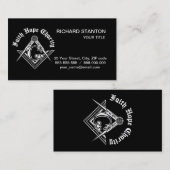 Carte De Visite Symbole franc-maçonnerie (Devant / Derrière)