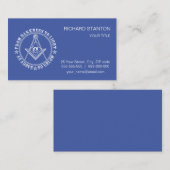 Carte De Visite Symbole franc-maçonnerie (Devant / Derrière)