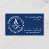 Carte De Visite Symbole franc-maçonnerie (Devant)