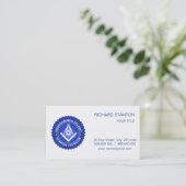 Carte De Visite Symbole franc-maçonnerie (Debout devant)