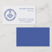 Carte De Visite Symbole franc-maçonnerie (Devant / Derrière)