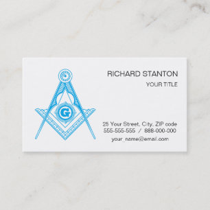 Carte De Visite Symbole franc-maçonnerie