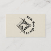 Carte De Visite Symbole franc-maçonnerie (Dos)