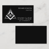 Carte De Visite Symbole franc-maçonnerie (Devant / Derrière)