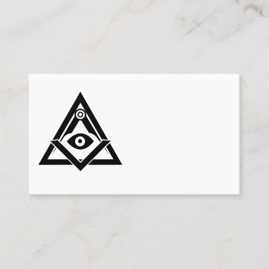 Carte De Visite Symbole franc-maçonnerie (Devant)