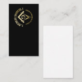 Carte De Visite Symbole franc-maçonnerie (Devant / Derrière)