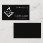 Carte De Visite Symbole franc-maçonnerie (Devant / Derrière)