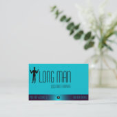 Carte De Visite Symbole géoglyphe Wilmington Long Man Logo (Debout devant)