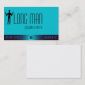 Carte De Visite Symbole géoglyphe Wilmington Long Man Logo (Devant / Derrière)