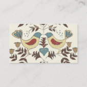 Carte De Visite SYMBOLE Hex Amish néerlandais Pennsylvanie Bird Am (Dos)