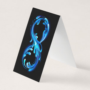 Carte De Visite Symbole Infini d'Eau Claire et Froide