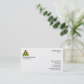 Carte De Visite Symbole/logo Blocs - Blanc (Debout devant)