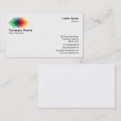Carte De Visite Symbole/logo Couleur superposition (Devant / Derrière)