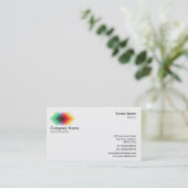 Carte De Visite Symbole/logo Couleur superposition (Debout devant)