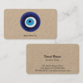 Carte De Visite Symbole mauvais de protection oculaire de Nazar (Devant / Derrière)