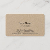 Carte De Visite Symbole mauvais de protection oculaire de Nazar (Dos)