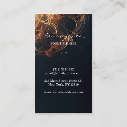 Carte De Visite Symbole moderne 7 chakras (Dos)