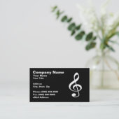 Carte De Visite Symbole musical de clef (Debout devant)