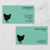 Carte De Visite Symbole noir - Vert clair 7dcfb6 (Devant / Derrière)