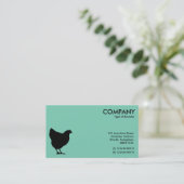 Carte De Visite Symbole noir - Vert clair 7dcfb6 (Debout devant)