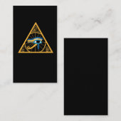 Carte De Visite Symbole oculaire égyptien Pharaon-Horus (Devant / Derrière)