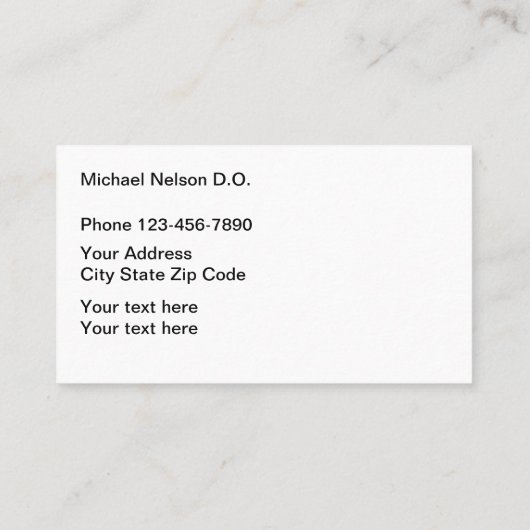 Carte De Visite Symbole OEil optométriste Conception (Dos)