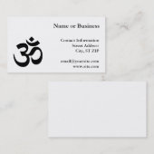 CARTE DE VISITE SYMBOLE OM (Devant / Derrière)