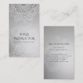 Carte De Visite Symbole Om de Mandala Om de Yoga élégant (Devant / Derrière)