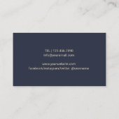 Carte De Visite Symbole Om Gold de l'instructeur de yoga Méditatio (Dos)