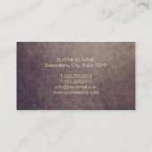 Carte De Visite Symbole Om Gold du professeur de yoga Mandala Vint (Dos)