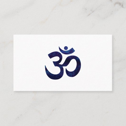 Carte De Visite SYMBOLE OM OHM SYMBOLE Yoga Méditation Zen (Devant)