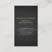 Carte De Visite Symbole Om Pose Om Elégant Yoga Foil (Dos)