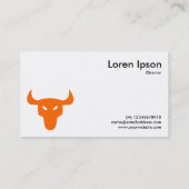 Carte De Visite Symbole orange - Blanc (Dos)