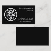 Carte De Visite Symbole pentagramme classique (Devant / Derrière)