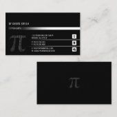 Carte De Visite Symbole Pi | Consultant (Devant / Derrière)