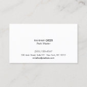 Carte De Visite Symbole principal Reiki rouge (Dos)