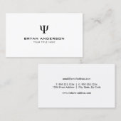 Carte De Visite Symbole Psi psychologue (Devant / Derrière)